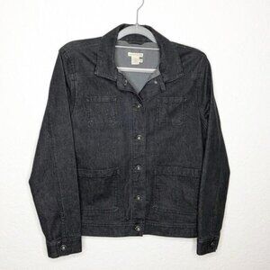 Carbon2Cobalt charcoal gray black denim jacket size Medium